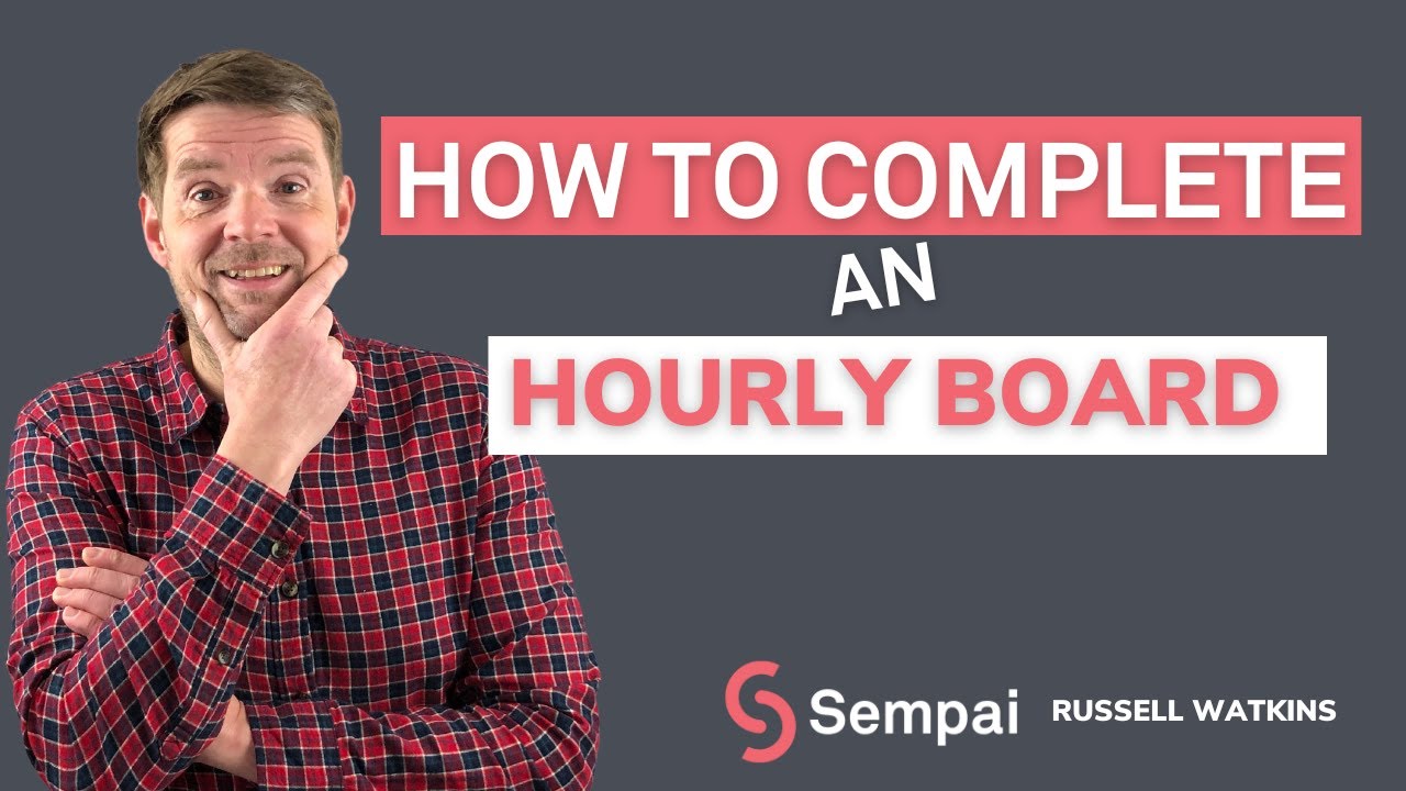 How to complete an hourly production board well