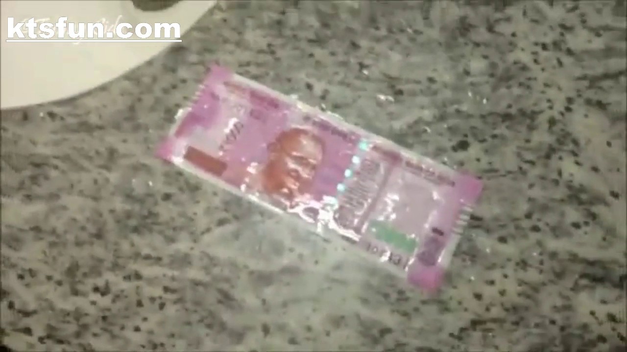 Water Test of 2000 Rs new note Result is Shocking.