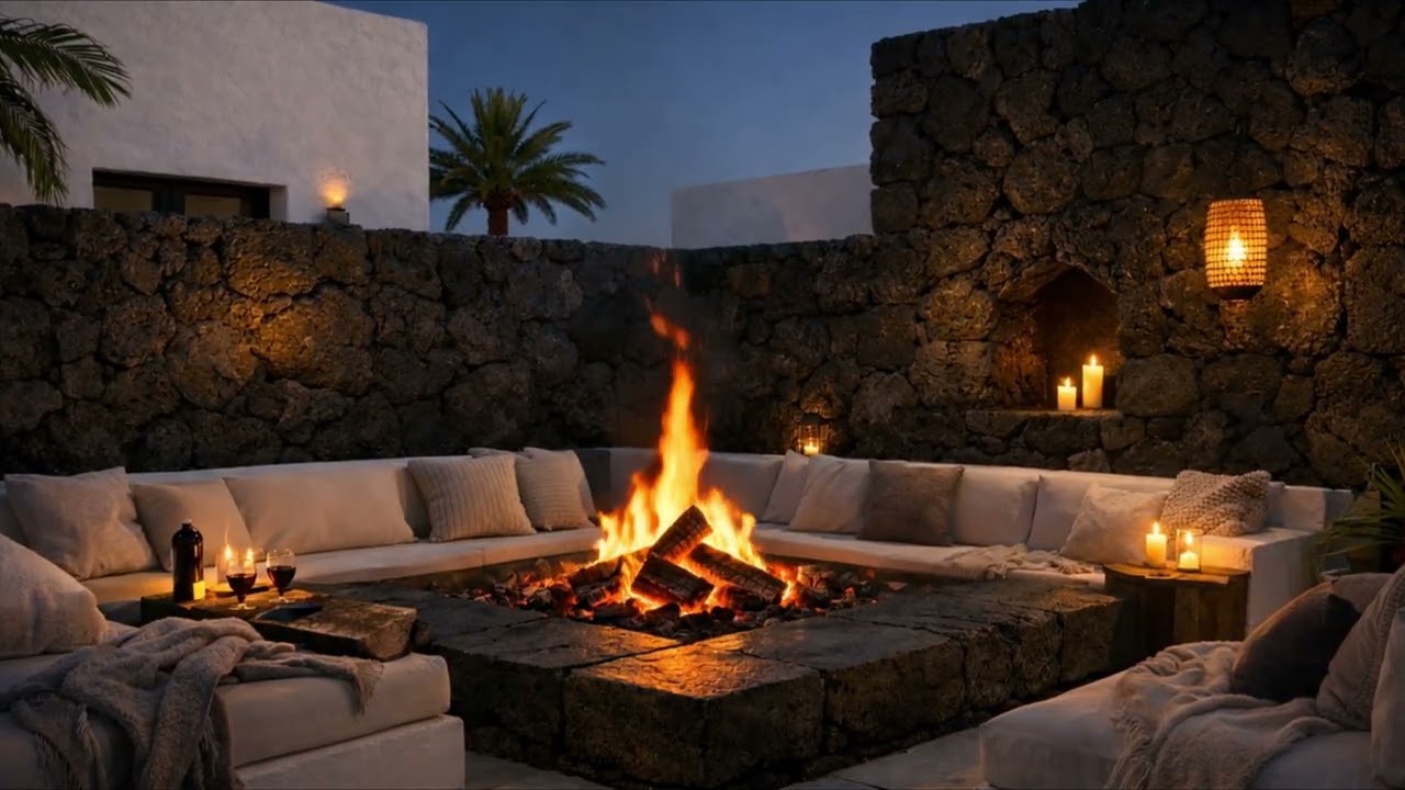 Fireplace & Soft Piano Music for Relaxation and Deep Calm