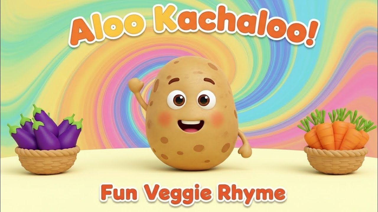 Aloo Kachaloo Kids Rhyme | Baingan & Gajar Basket Song | Urdu Nursery Poem