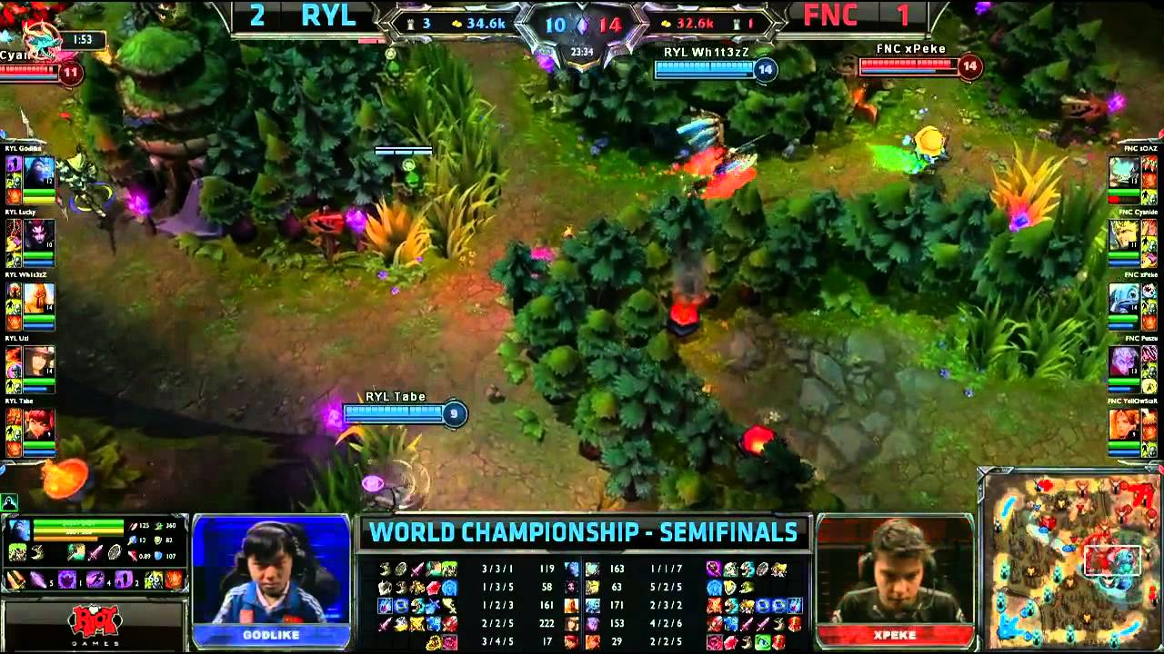 Fnatic vs Royal Game 4 Full Highlights - S3 WC Semi - FNC vs RYL