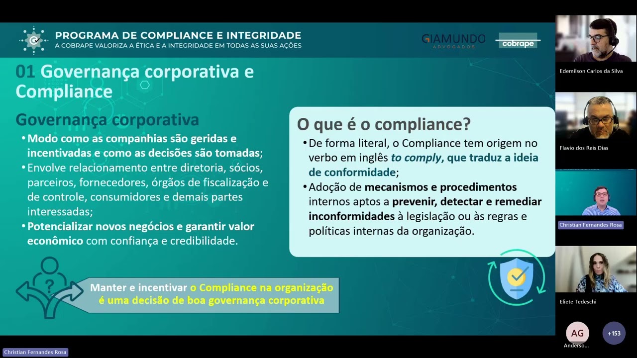 Cultura de Integridade Segurança, Respeito e Colaboração na Cobrape