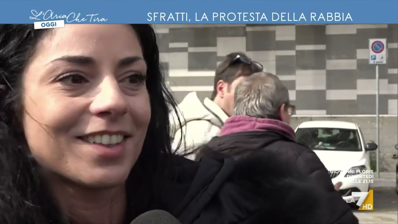 Sfratti, la protesta della rabbia