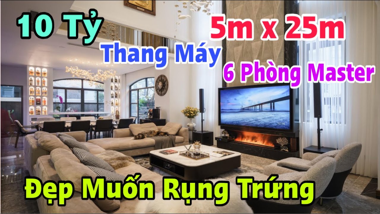 Nhà TO Sân Rộng 5M x 25M 5 Tầng Thang Máy xây quá đẹp Gu Sang ngay chợ vị trí ngon mở Spa, Cty… OK