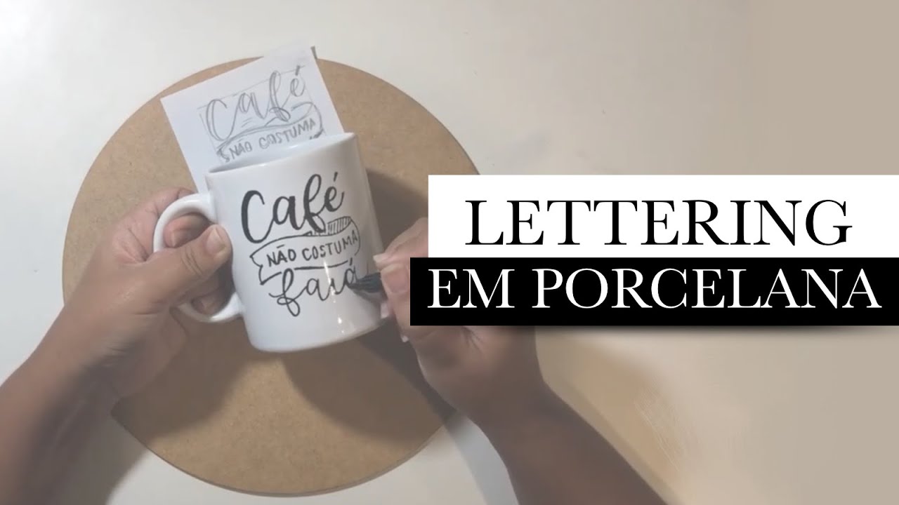 LETTERING EM PORCELANA