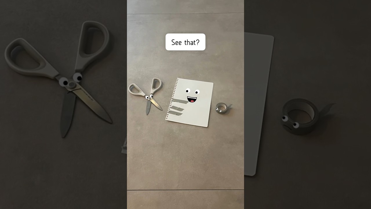 Ножницы против бумаги и ленты #rockpaperscissors