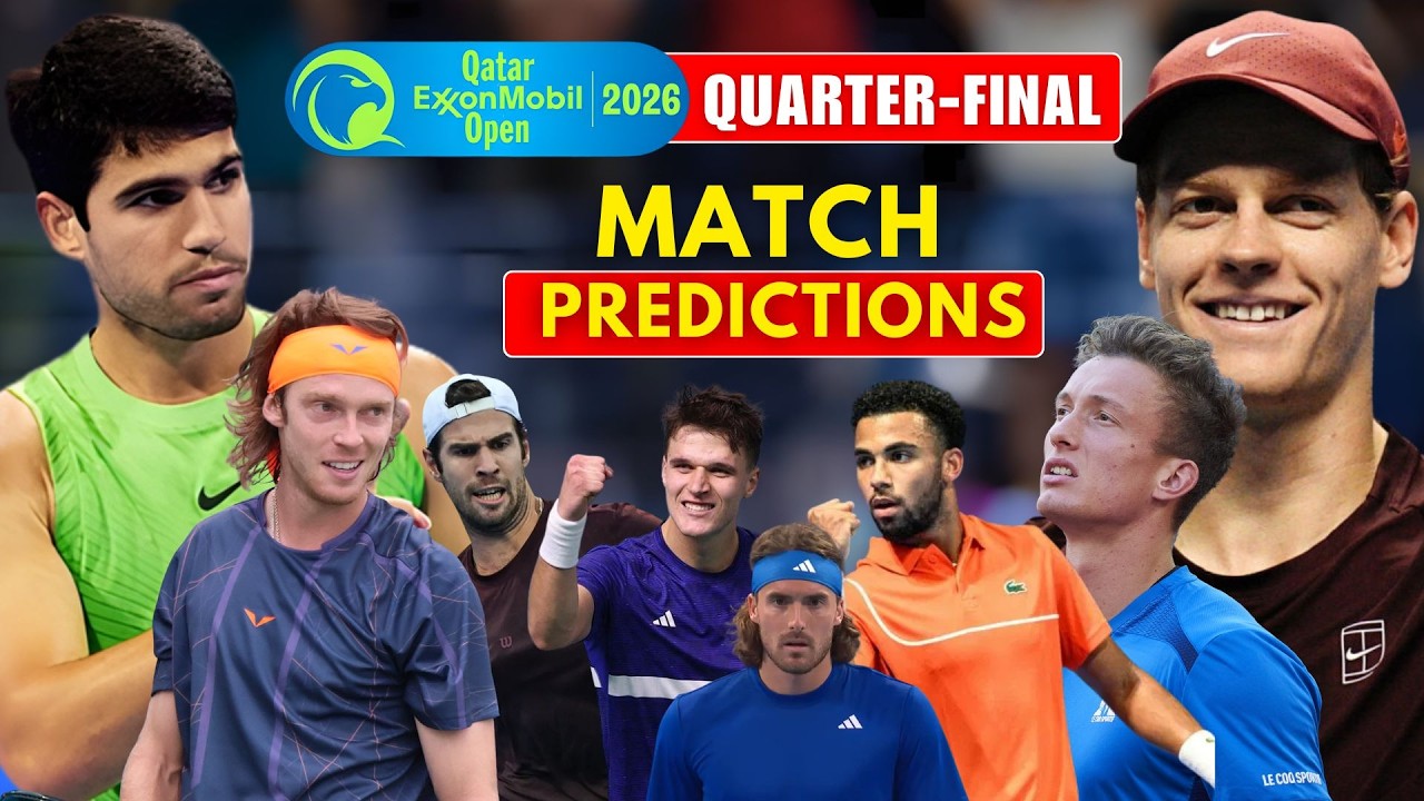 Четвертьфинал ATP Doha 2026 SHOCKERS Алькарас vs Синнер Хачанов vs Менсик