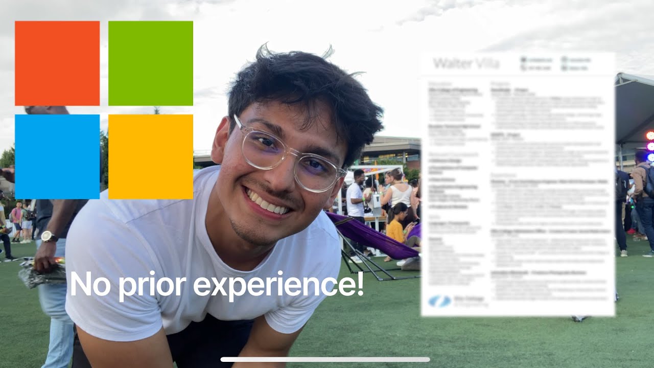 El Resume that got me into Microsoft Explore