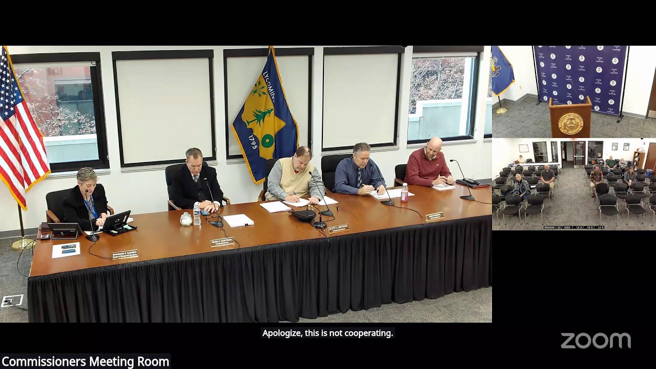 Lycoming County Commissioners Meeting 12-4-25