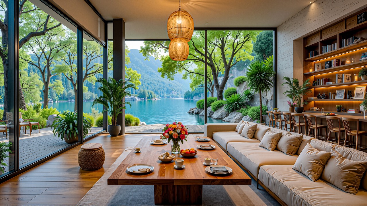 Smooth Jazz Background For Focus & Study - Jazz Instruments At The Forest Villa Help With Relaxation