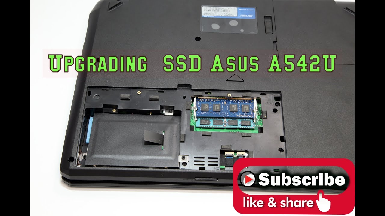 How to upgrade SSD Asus A542U