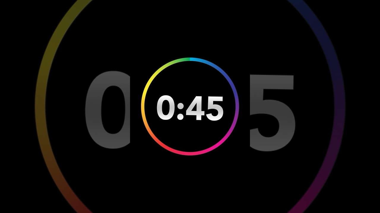 45 Seconds Interval Timer with 15 Second Rest