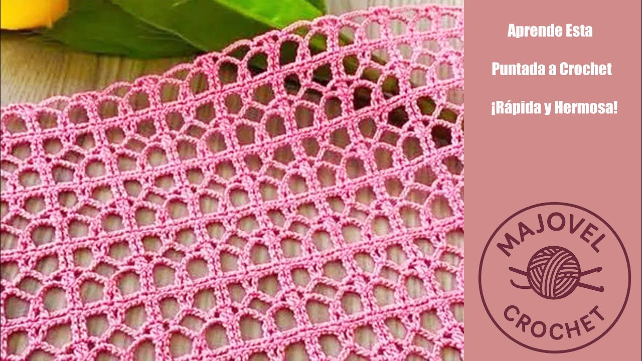 🌷 Aprende Esta Puntada a Crochet – ¡Rápida y Hermosa!
