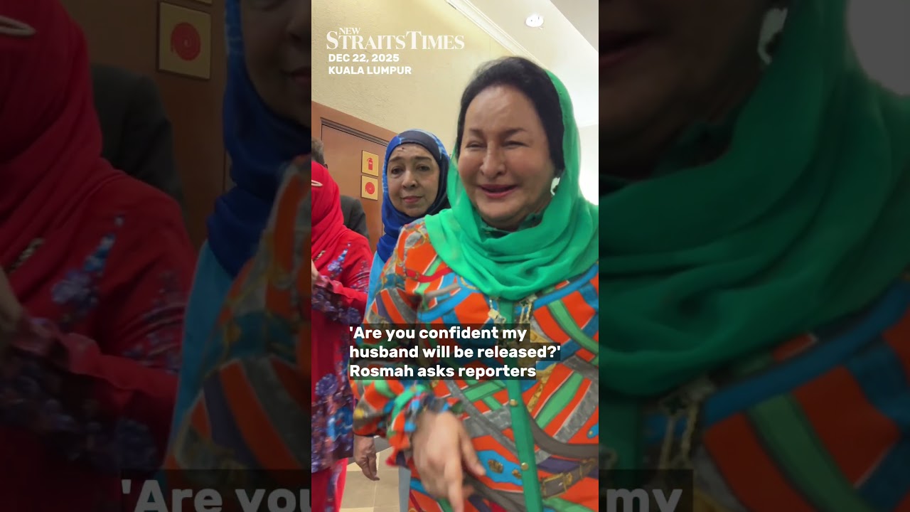 'Are you confident my husband will be released?', Rosmah asks reporters
