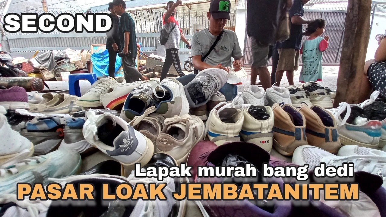 HUUH 😱 SERIUS SEGINI HARGANYA‼️NIKE CLARK FILLA SEPATU SECOND MURAH DI PASAR LOAK JATINEGARA