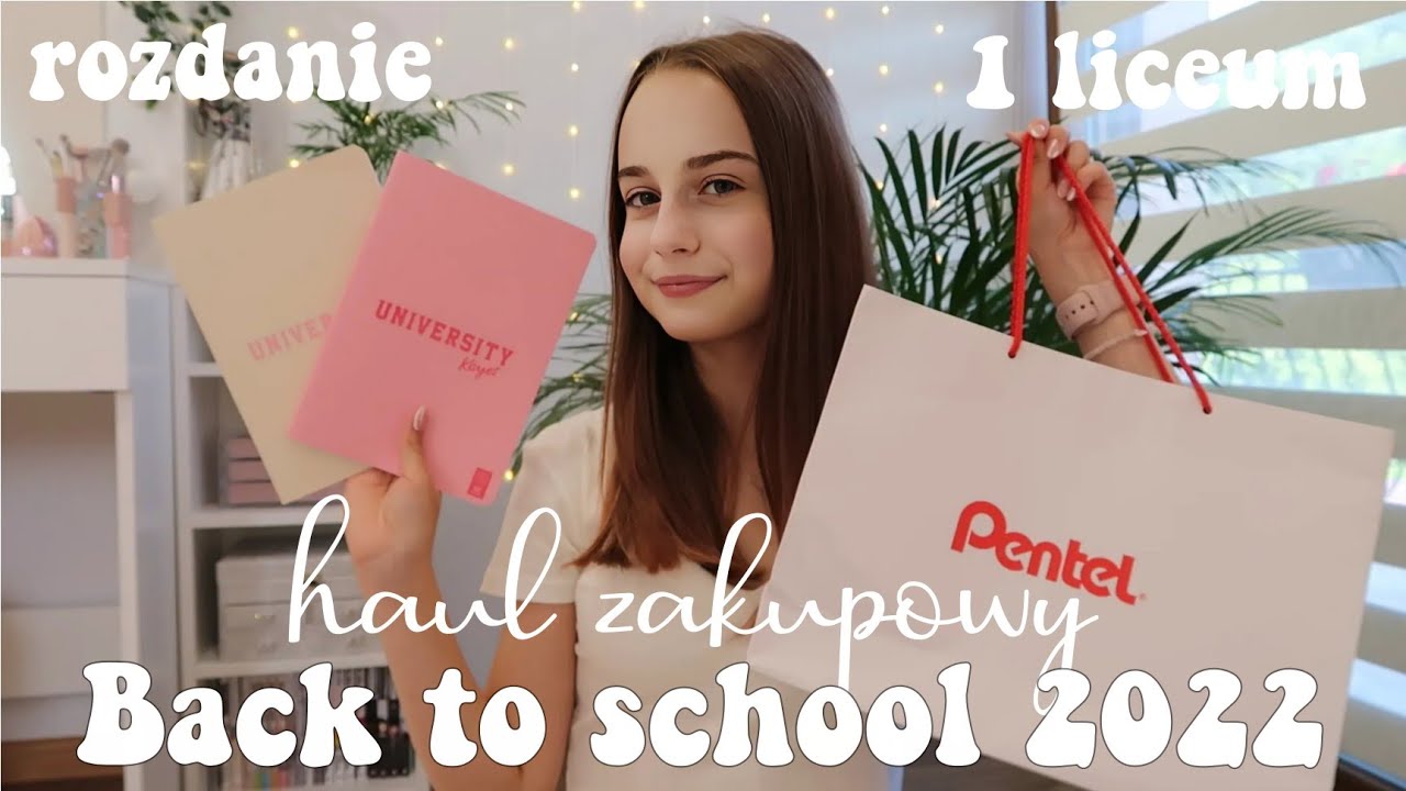 BACK TO SCHOOL 2022 |HAUL PRZYBORY SZKOLNE + ROZDANIE |co kupiłam do pierwszej liceum