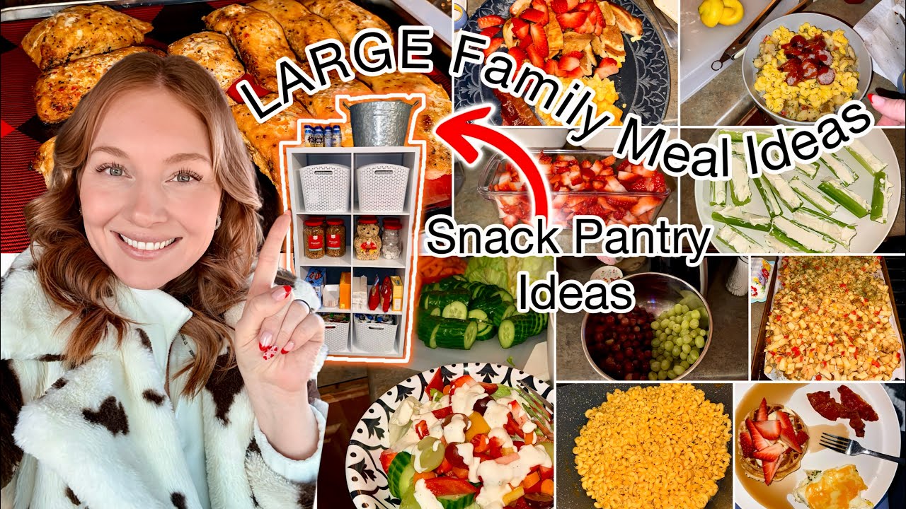 ✨NEW✨ LARGE Family Meal Ideas | Snack Pantry Ideas 