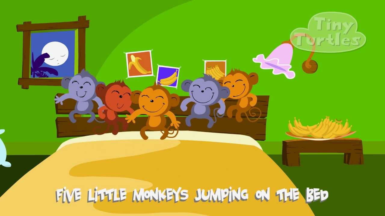 Five Little Monkeys From Tiny Turtles