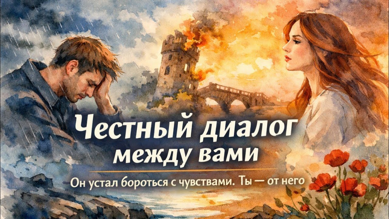 💔 Честный диалог между вами. Он устал бороться с чувствами. Ты — от него. 🌒 Таро