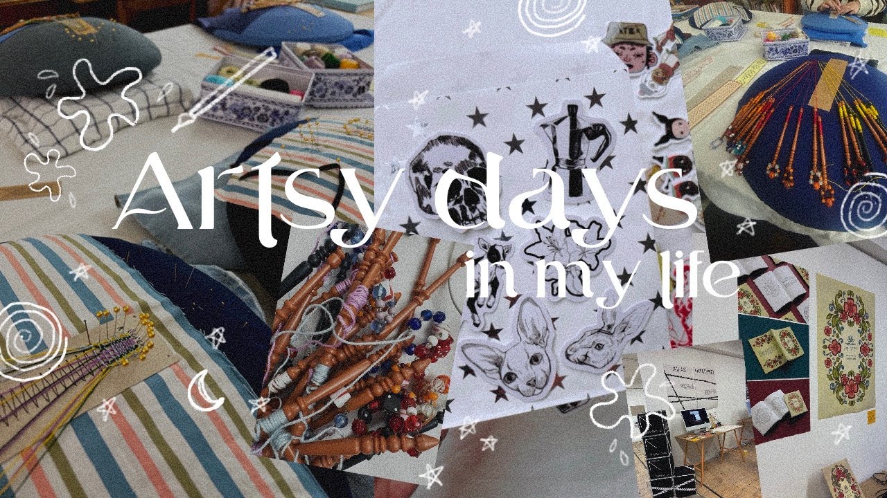 Artsy week in my life ☾ Sewing lessons, lace making, reading update & MA graduate show VLOG NO.035 ☾