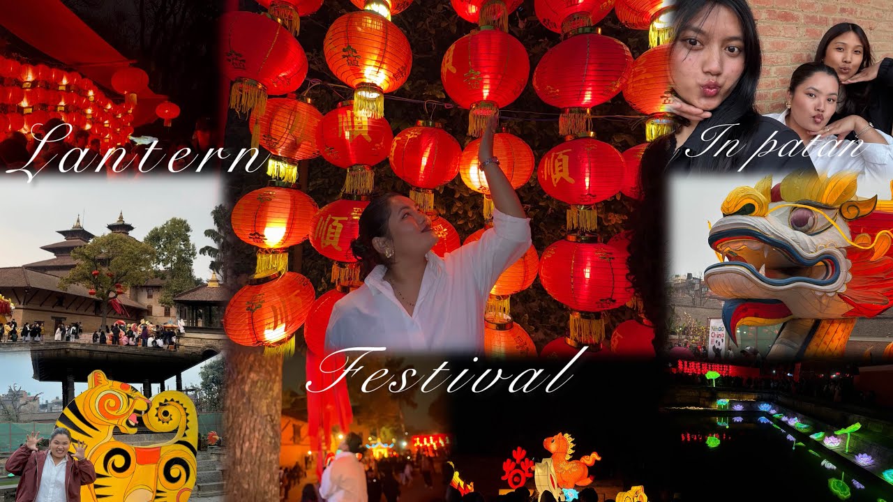 Chinese new year lantern festival in patan 🐉💕🐼