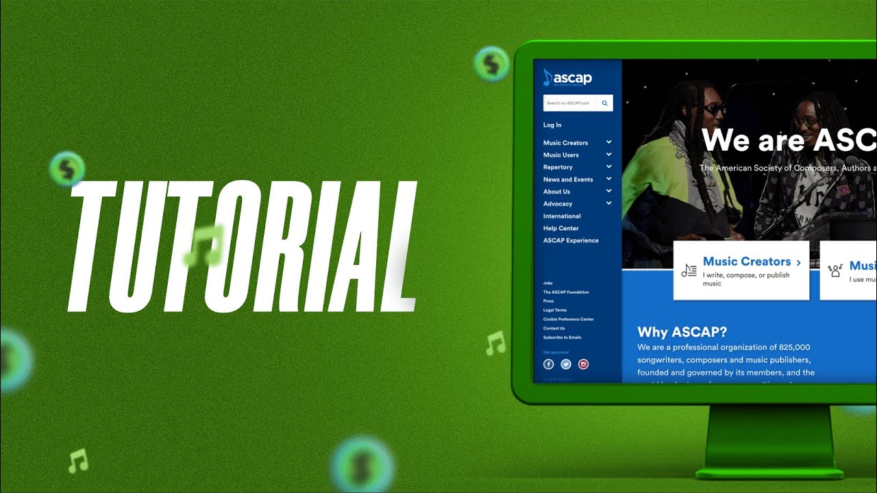 Cómo registrarse en ASCAP | Tutorial | 2021