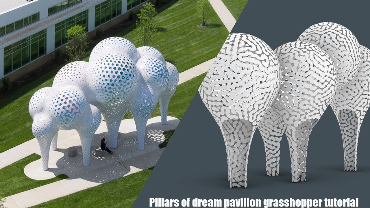 Grasshopper Pavilion tutorial |Pillars of dream pavilion |