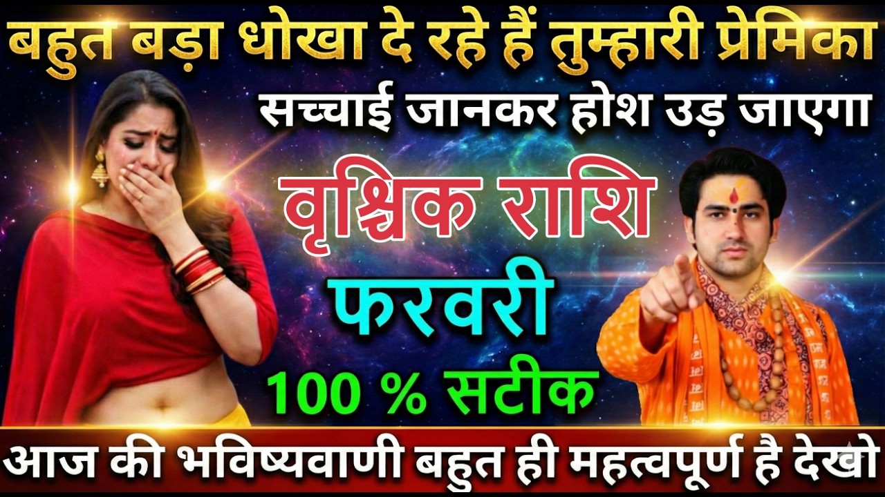 वृश्चिक राशि बहुत बड़ा धोखा दे रहे हैं तुम्हारी प्रेमिका सच्चाई जानकर होश उड़ जाएगा vrischikrashi
