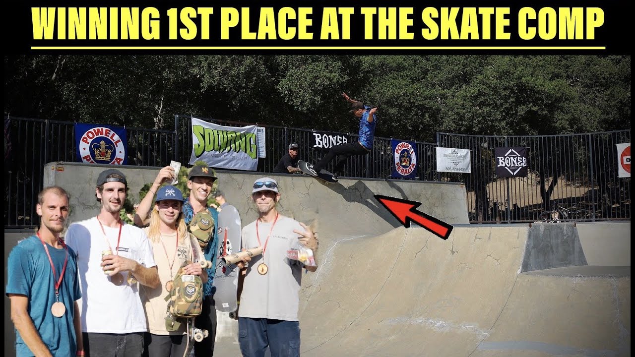 Winning 1ST Place at the FIRST EVER Solvang Skate Comp!!!!