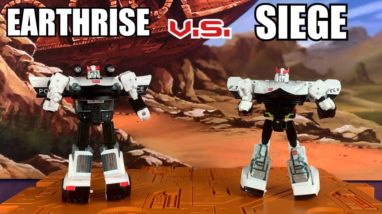 Transformers War for Cybertron Trilogy Comparison  Earthrise VS. Siege Prowl