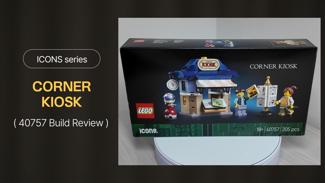 LEGO CORNER KIOSK (40757) build review full ver. #lego #legomodular #legobuild