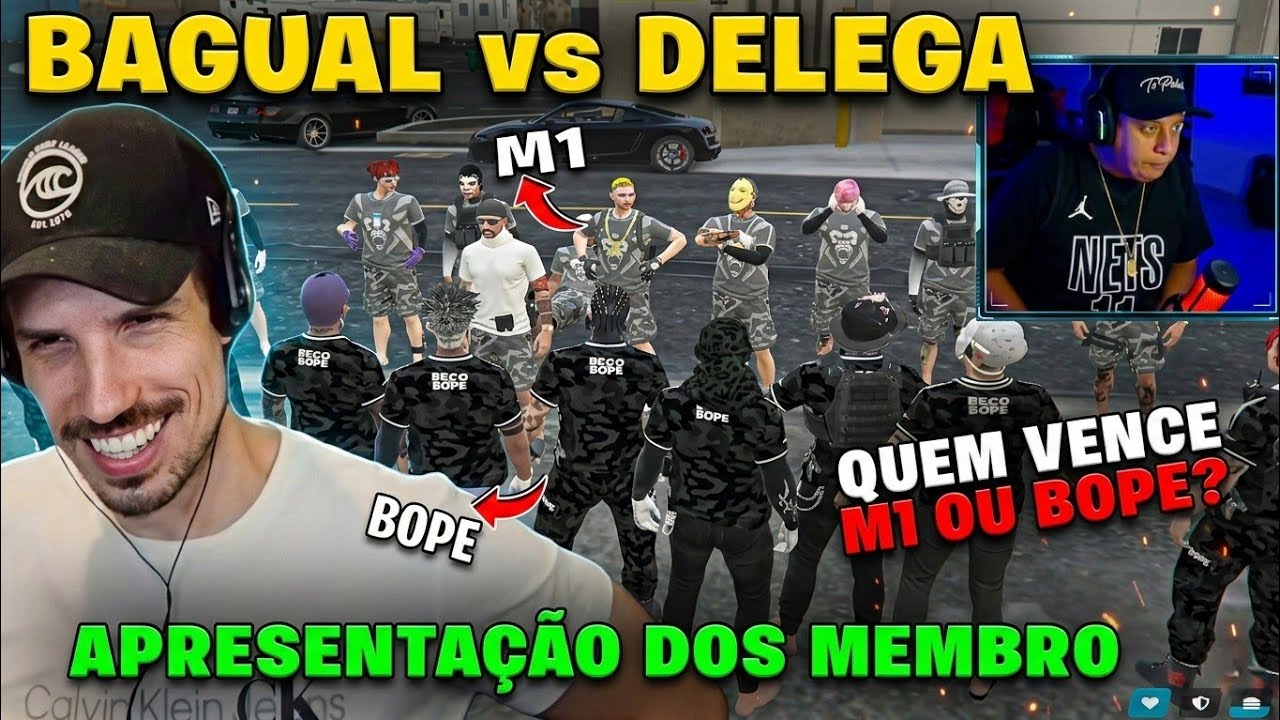 ​BAGUAL vs DELEGA 😱💥 A FORMAÇÃO DOS TIMES PARA O SUPER PVP! Na Capita l- GTA RP