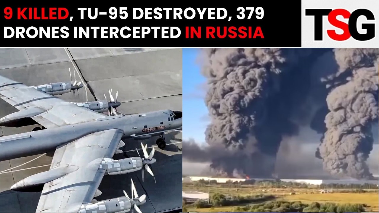 Ukraine Destroys Russian Tu-95 Bomber at Engels Airbase in Major Strike | TSG