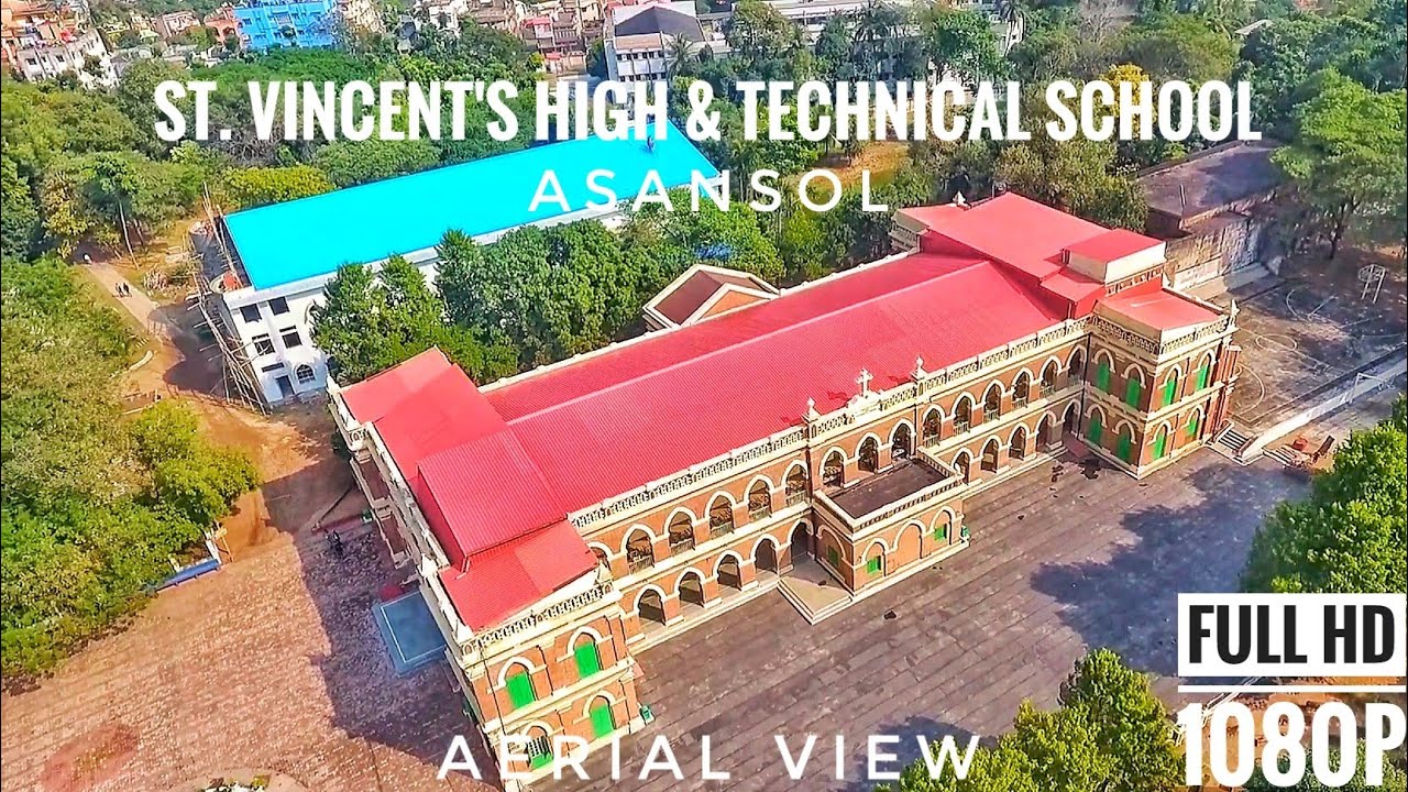 #57 (Drone Footage )St. Vincent's High & Technical School Asansol | India Exploration & Photography