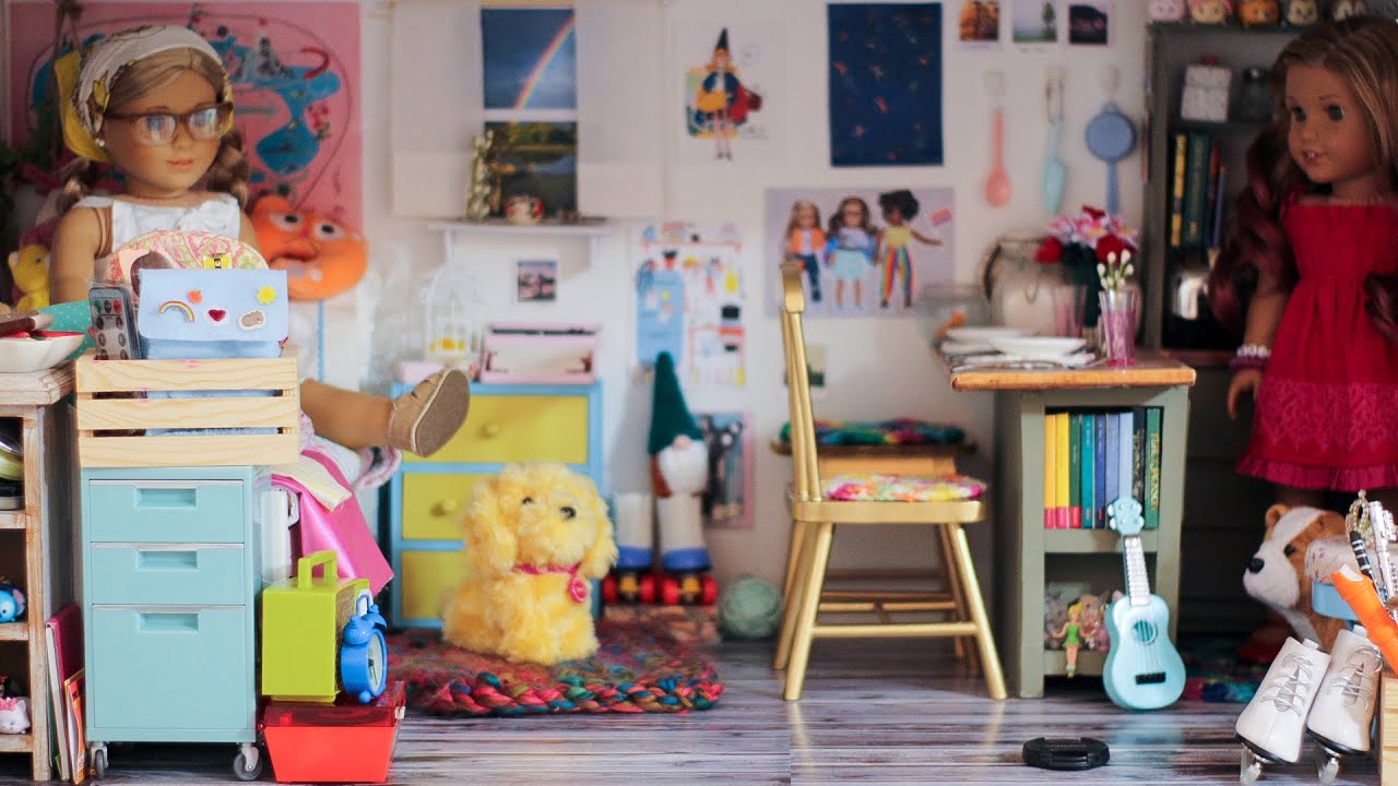 American Girl Dollhouse Tour (Studio Apartment + Cute Bedroom!)