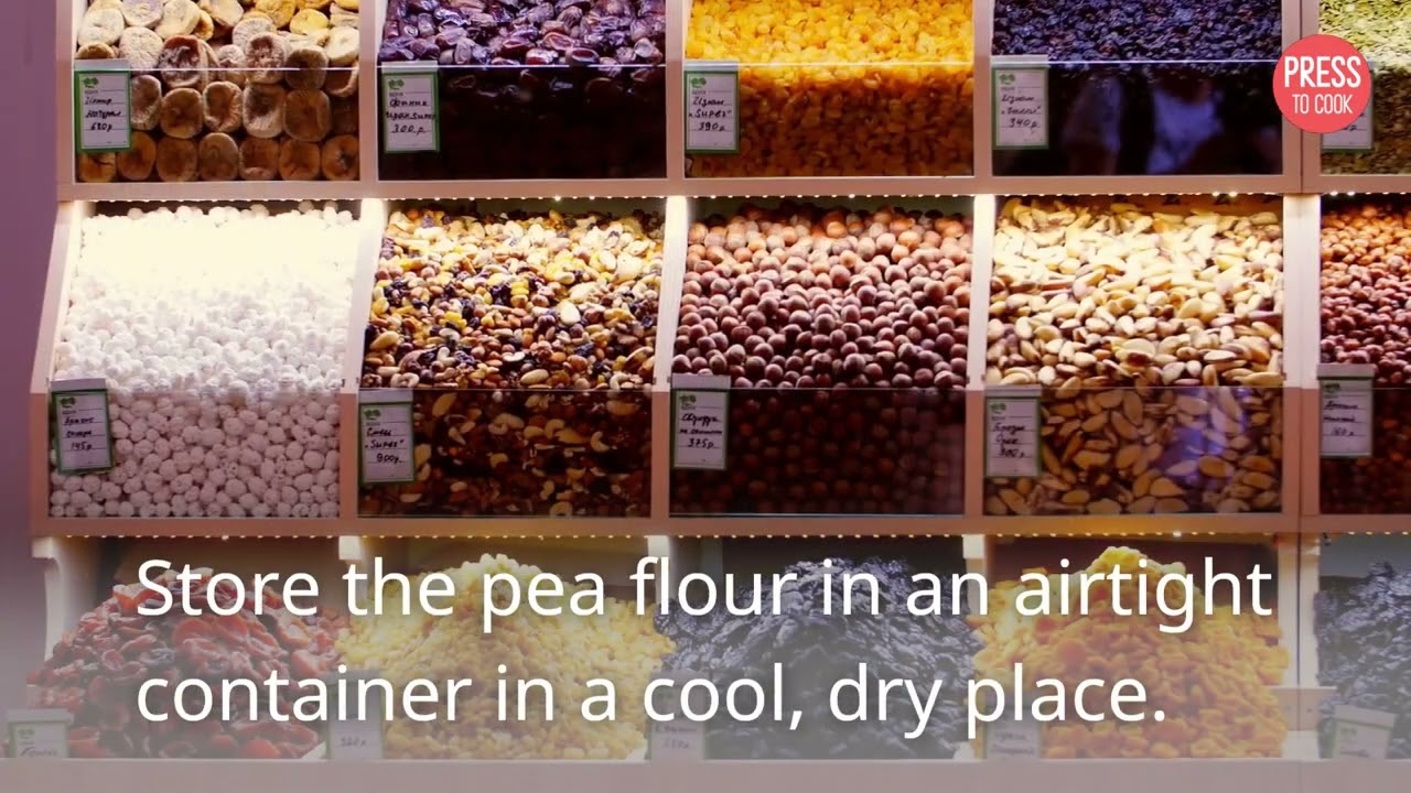 Pea Flour, a quick method in 1 minute