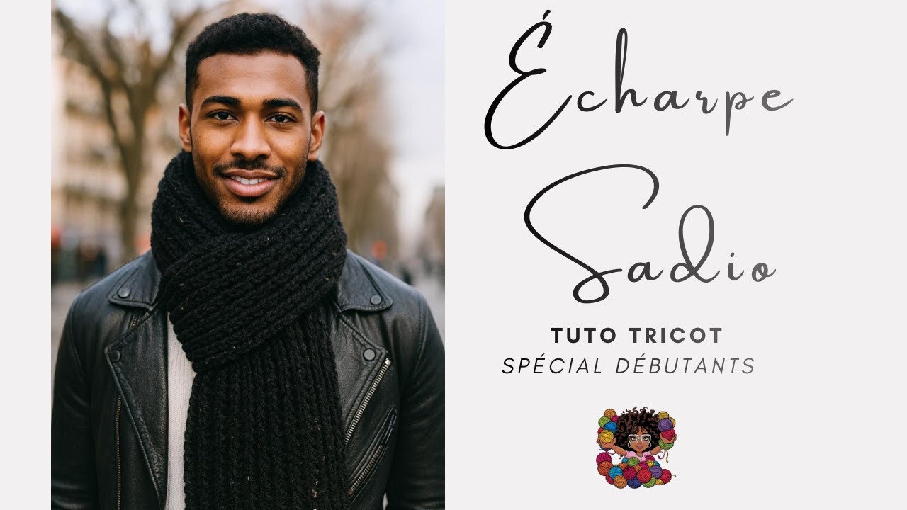 &Eacute;charpe facile au tricot (sp&eacute;cial d&eacute;butants) &ndash; 1 seul rang &agrave; r&eacute;p&eacute;ter ! Cadeau de No&euml;l rapide 🎁🧶