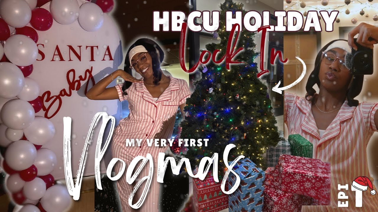MY FIRST VLOGMAS🎄 | epi 1: hbcu holiday lock-in | movies, pjs, food fight?? | ronnyysmithh