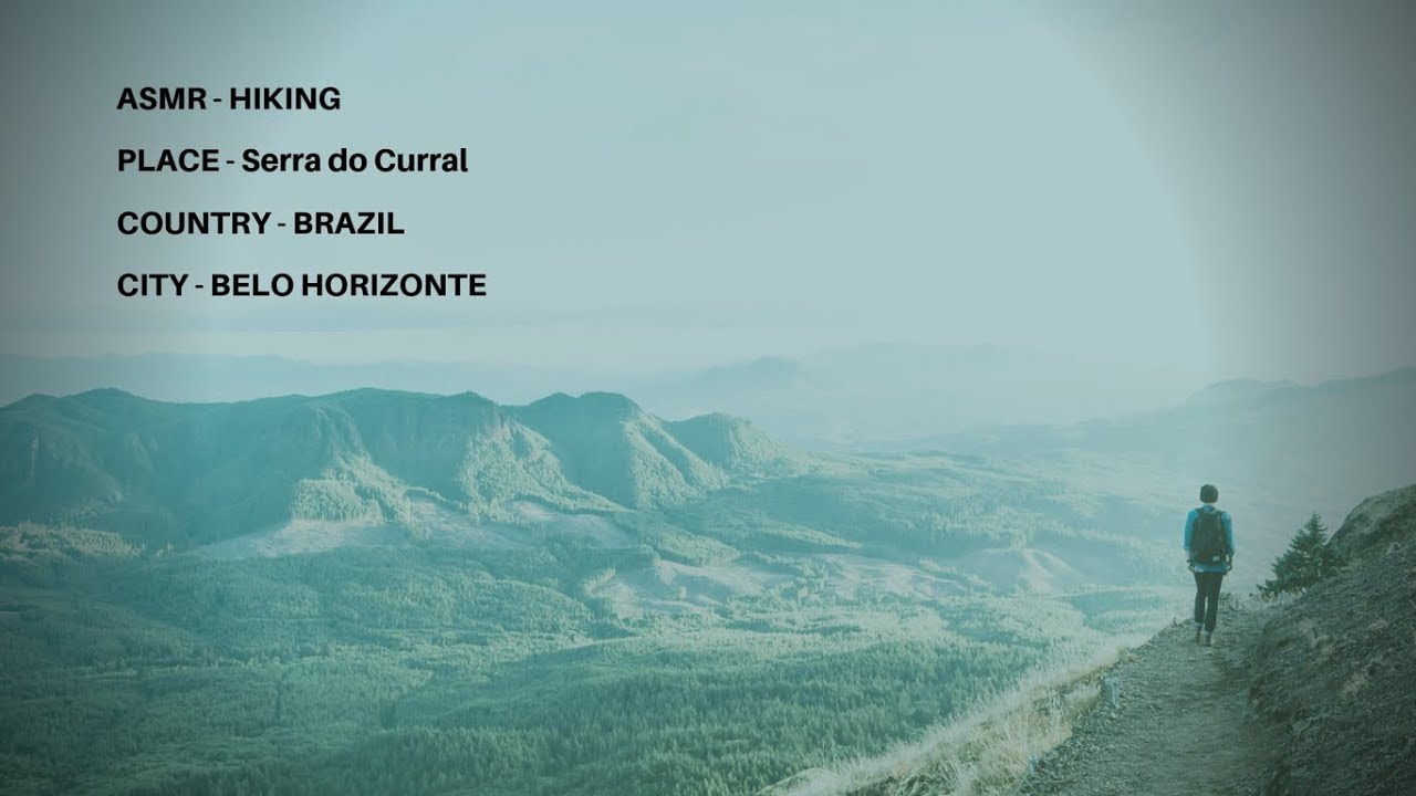 ASMR FOOTSTEPS - Hiking in Brazil. The place is SERRA DO CURRAL.