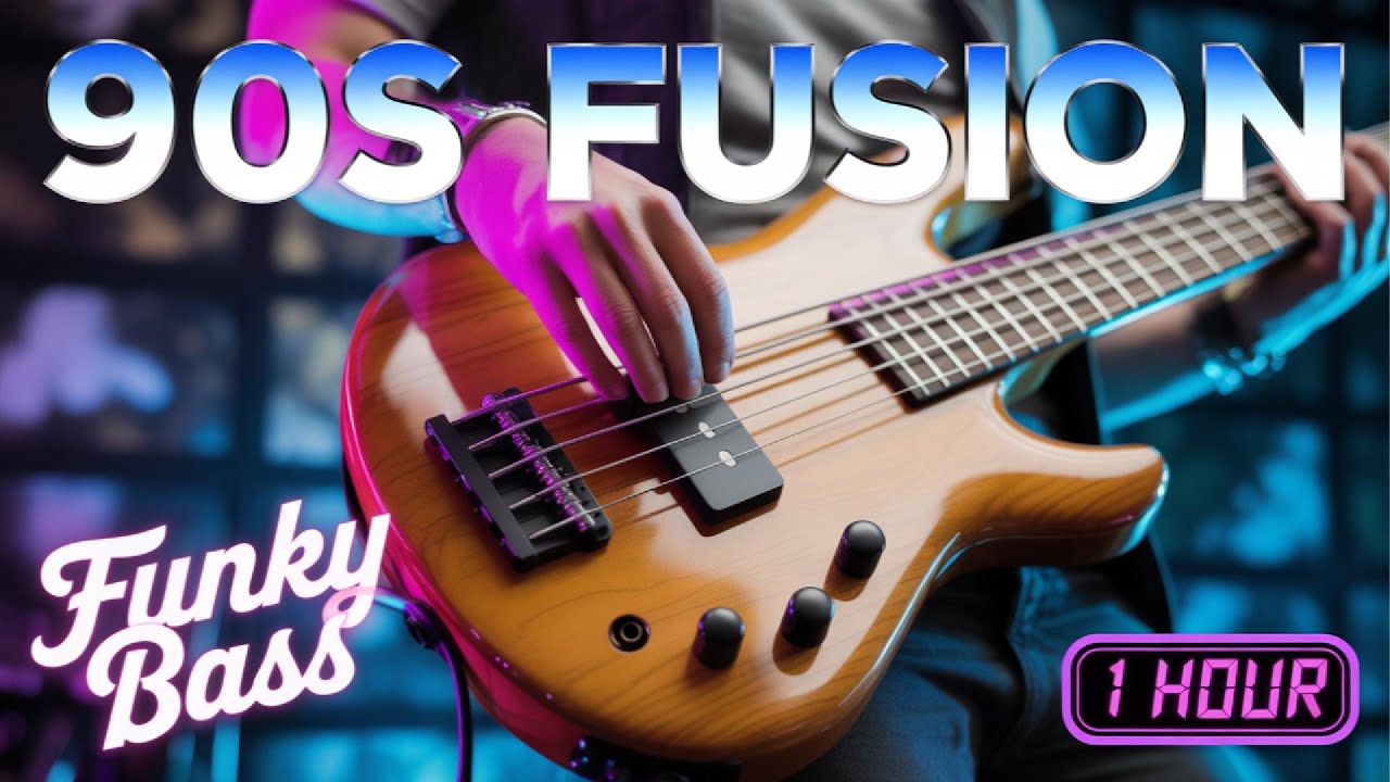 90s Funky Bass Jazz Fusion - Smooth Grooves for Work & Exercise