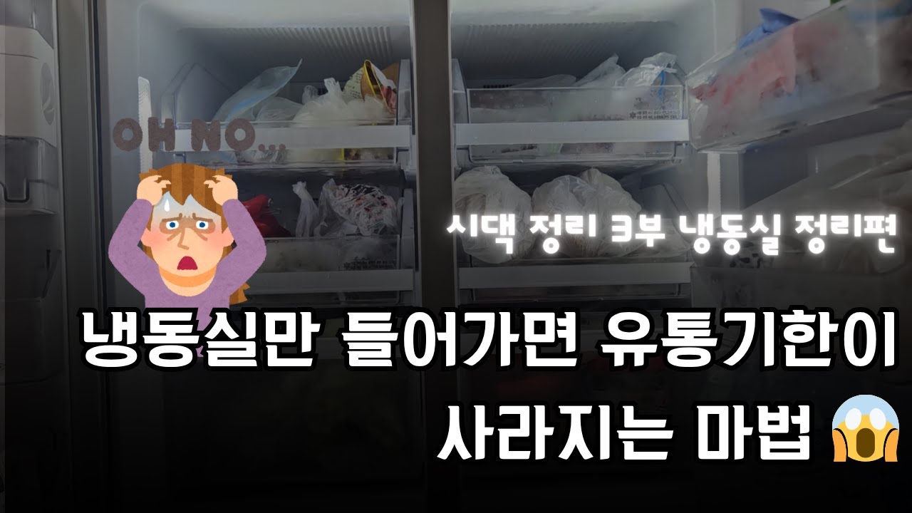 [시댁 냉동실 정리편] 모든게 엊그제 넣은 거라는..... 시어머님의 냉동실