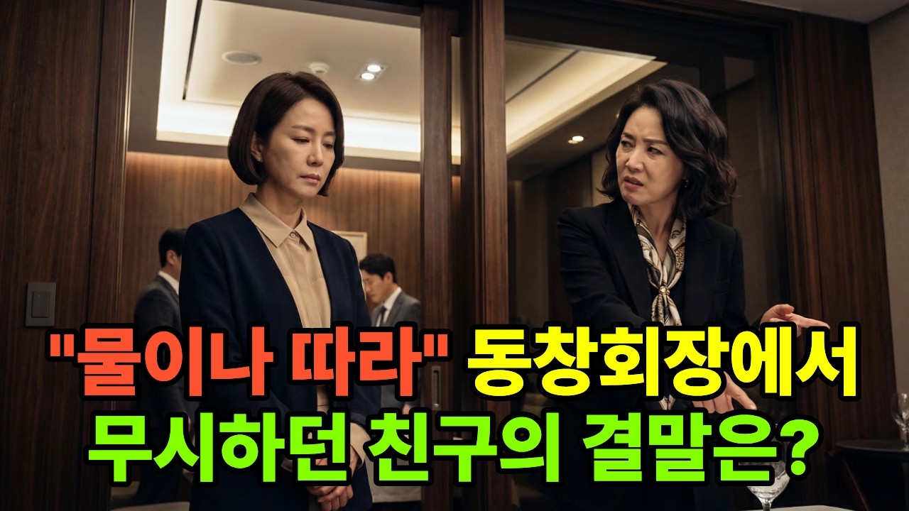 물 채워달라고 무시하던 동창들, 그녀의 정체를 알고 충격받다