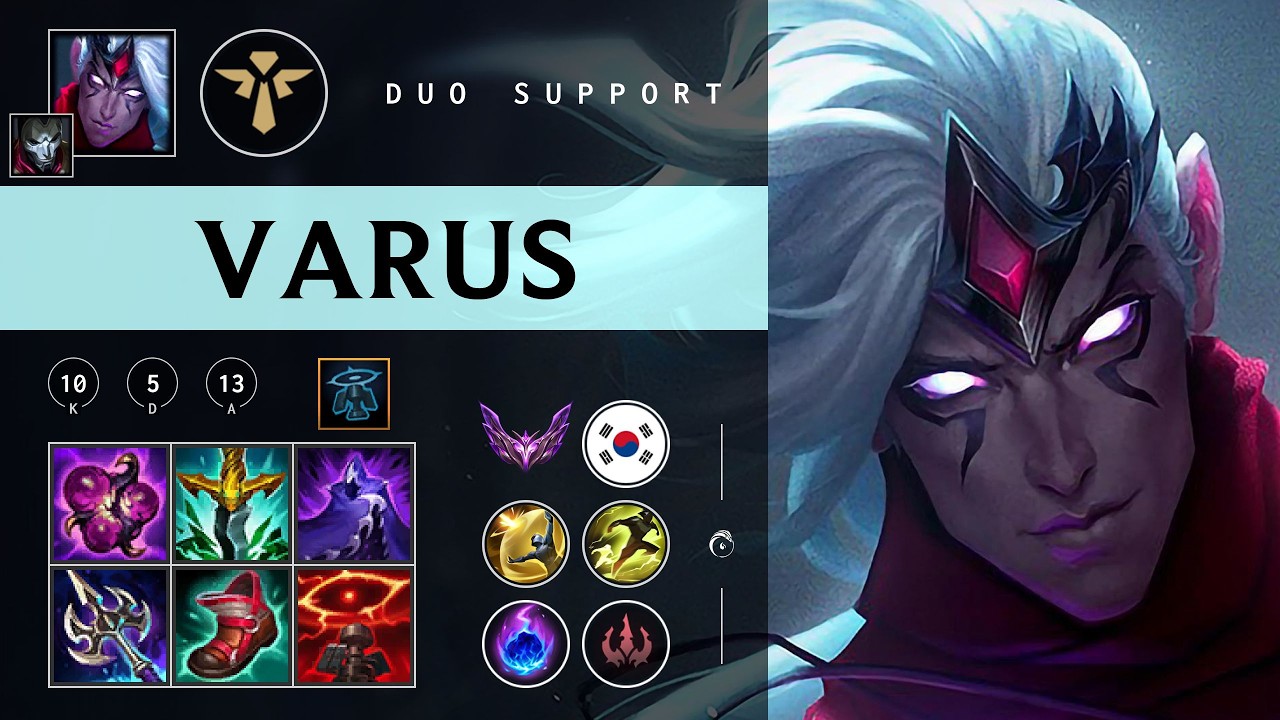 Varus Support vs Karma - KR Master Patch 26.04