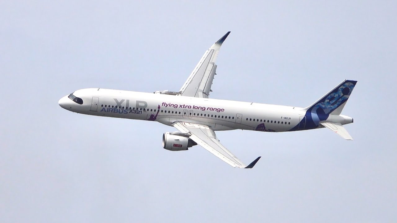 Airbus A321-251N XLR NEO F-WXLR flying display Farnborough AirShow 2024 