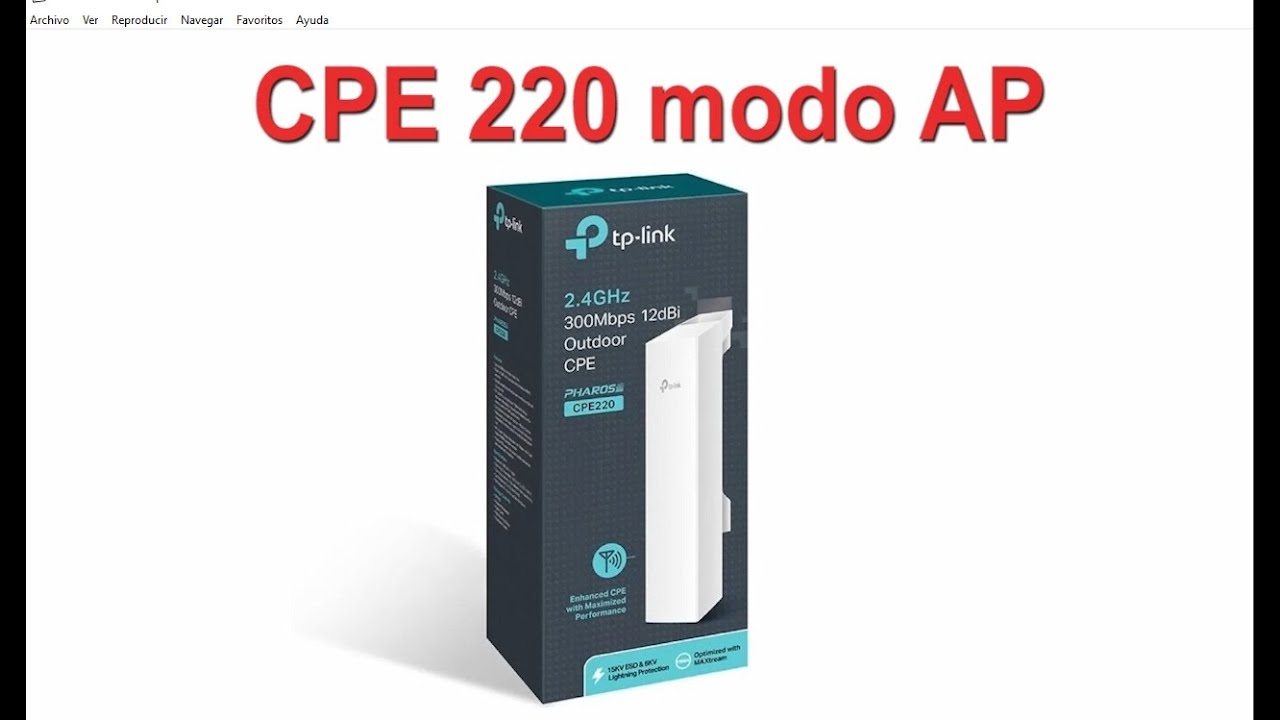 CPE 220 modo TRANSMISOR
