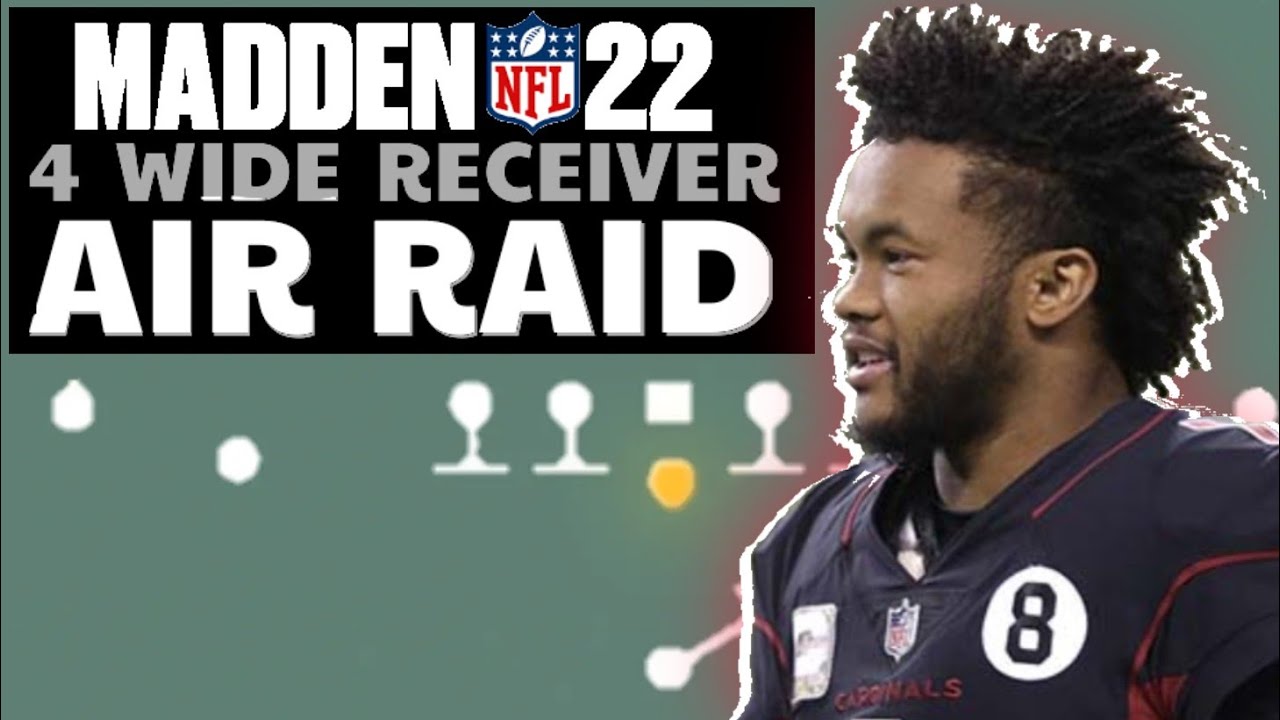 4 WR Air Raid Madden 22 Gameplay