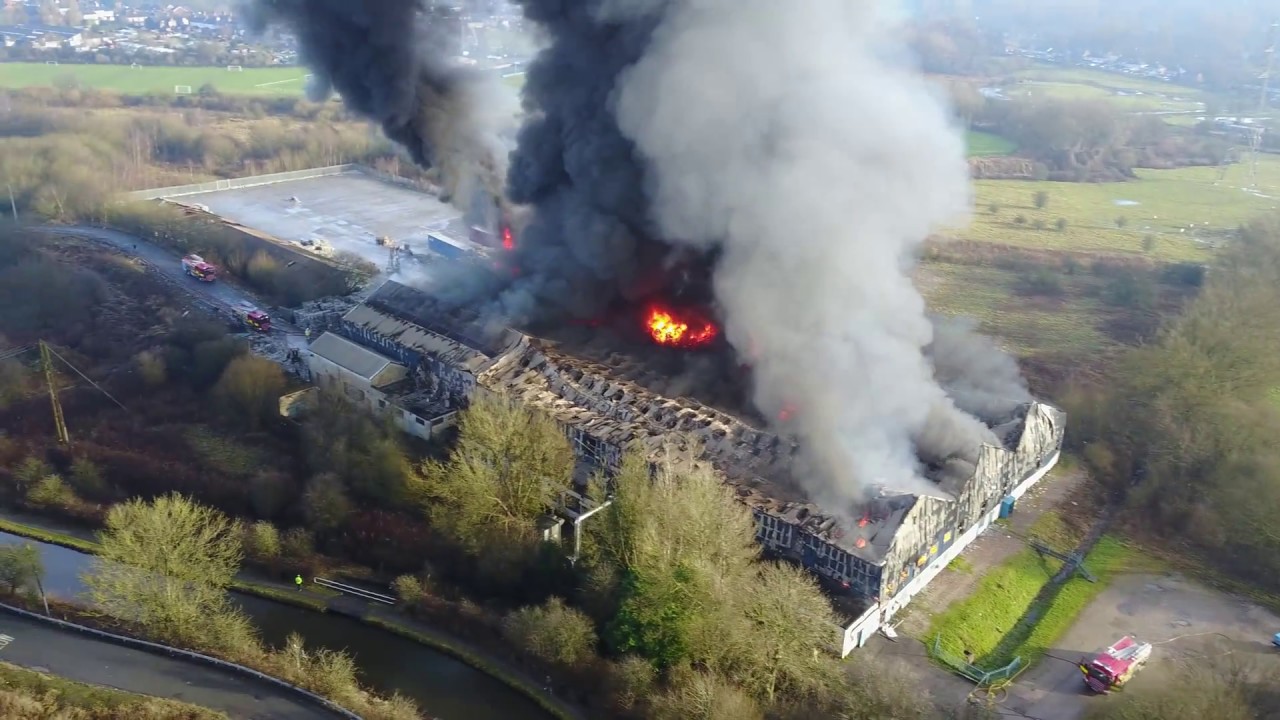 Stoke on Trents Hanbury Plastic recycling goes up in flames