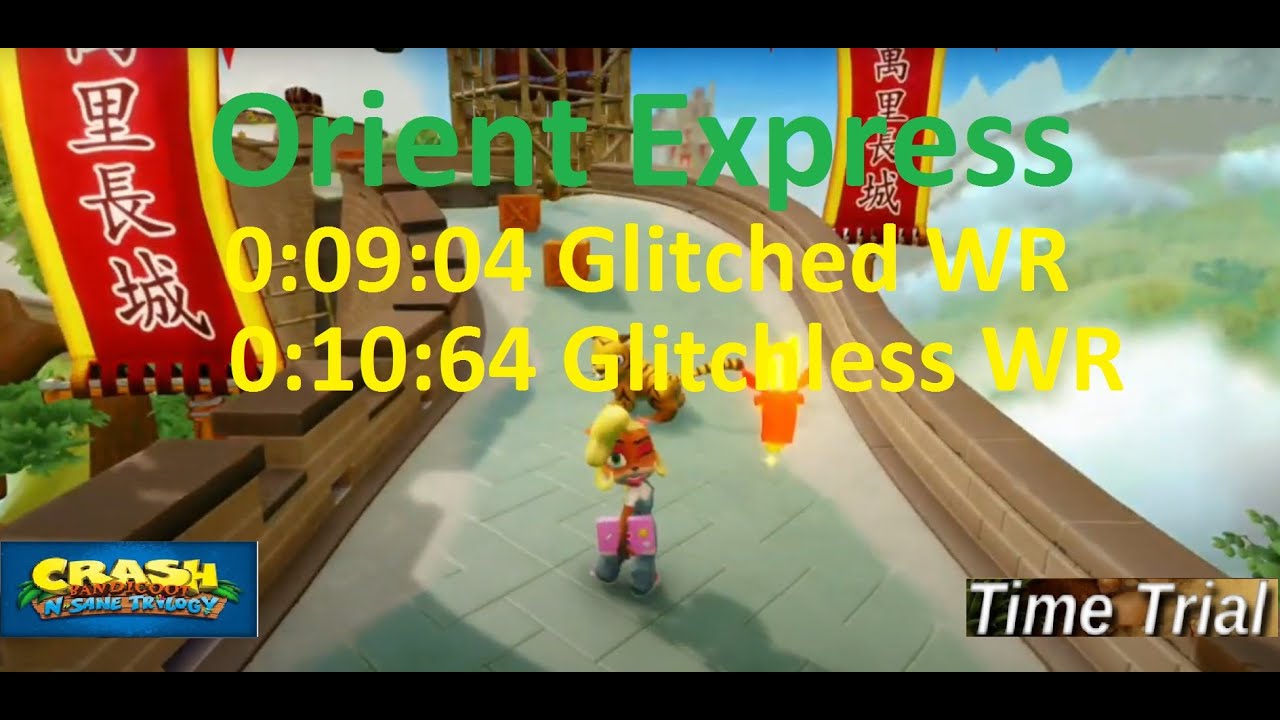 Crash Bandicoot 3 NST_Orient Express 0:09:04 [Glitched WR] / 0:10:64 [Glitchless WR] PS4