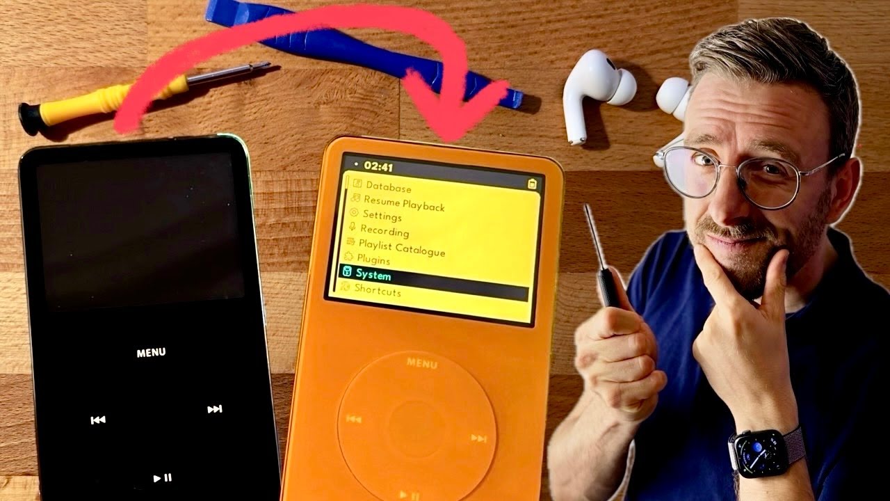 So baut ihr euch euren eigenen iPod!iPod Classic 5.5 Teardown Tutorial Umbauanleitung. SD Mod 512 GB