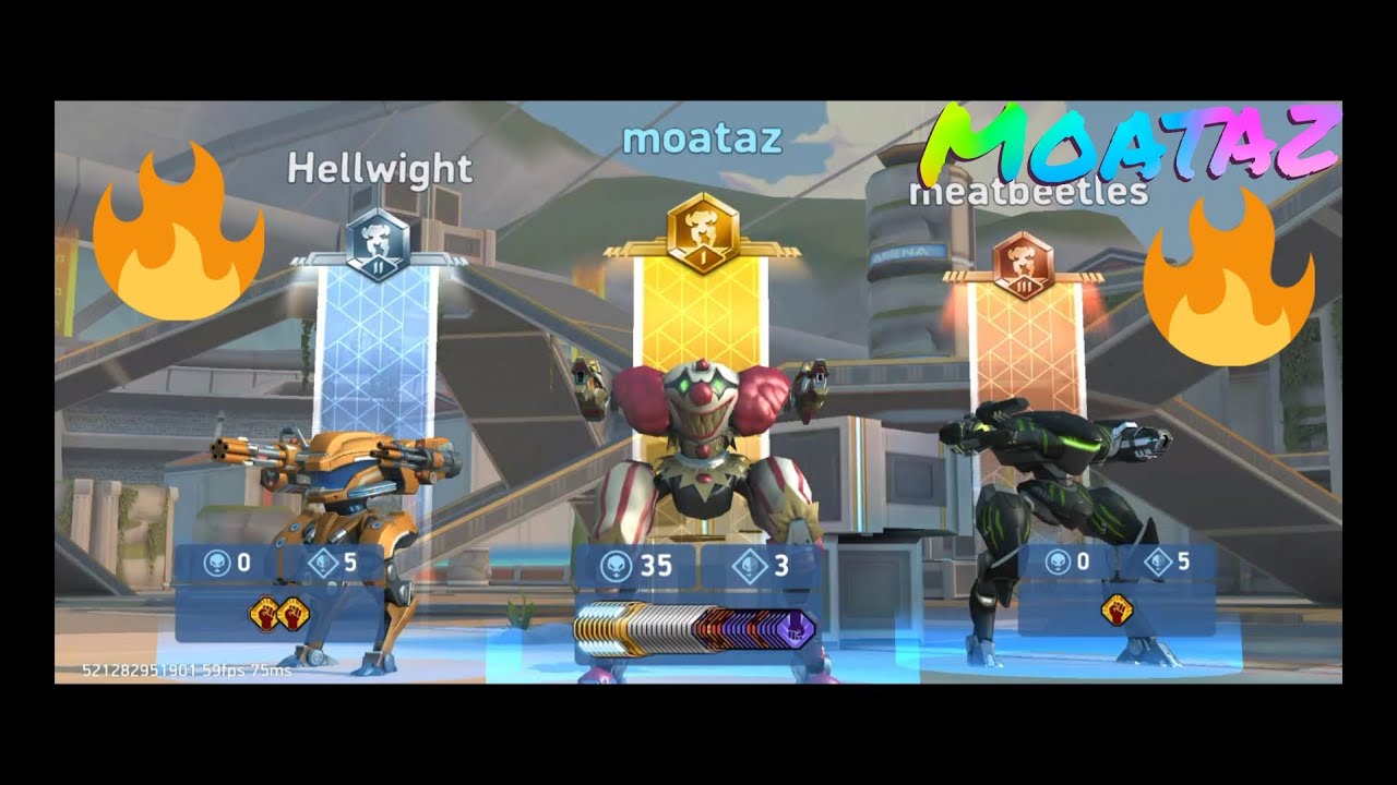 Mech Arena Moataz Gameplay 5V5 with top 35kills panther emrifle